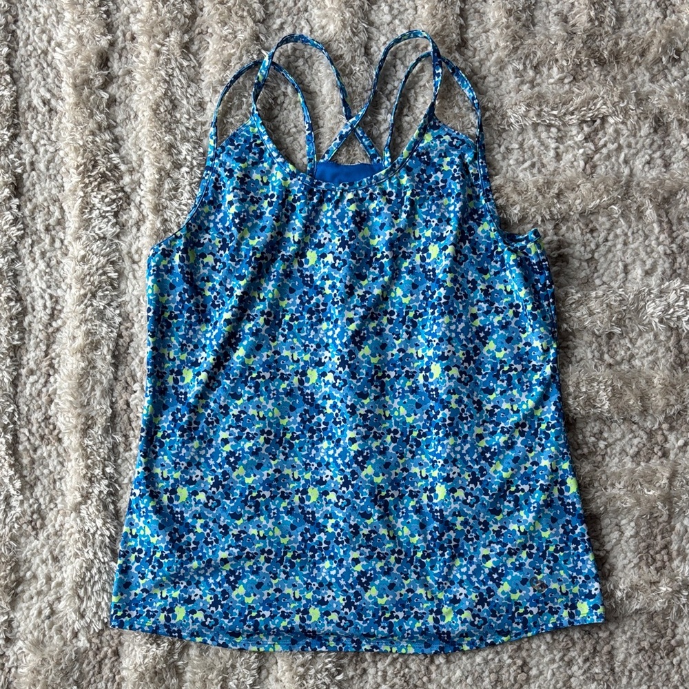 Tail Blue Floral Tank Top